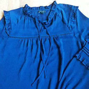 Navy Long Sleeve Blouse